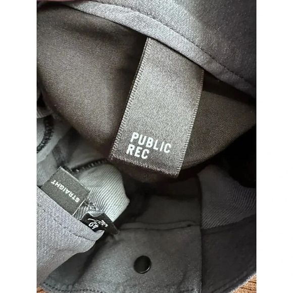 Public Rec Men's Gray Button Up Straight Pants Size 42 x 32 - Picture 2 of 4